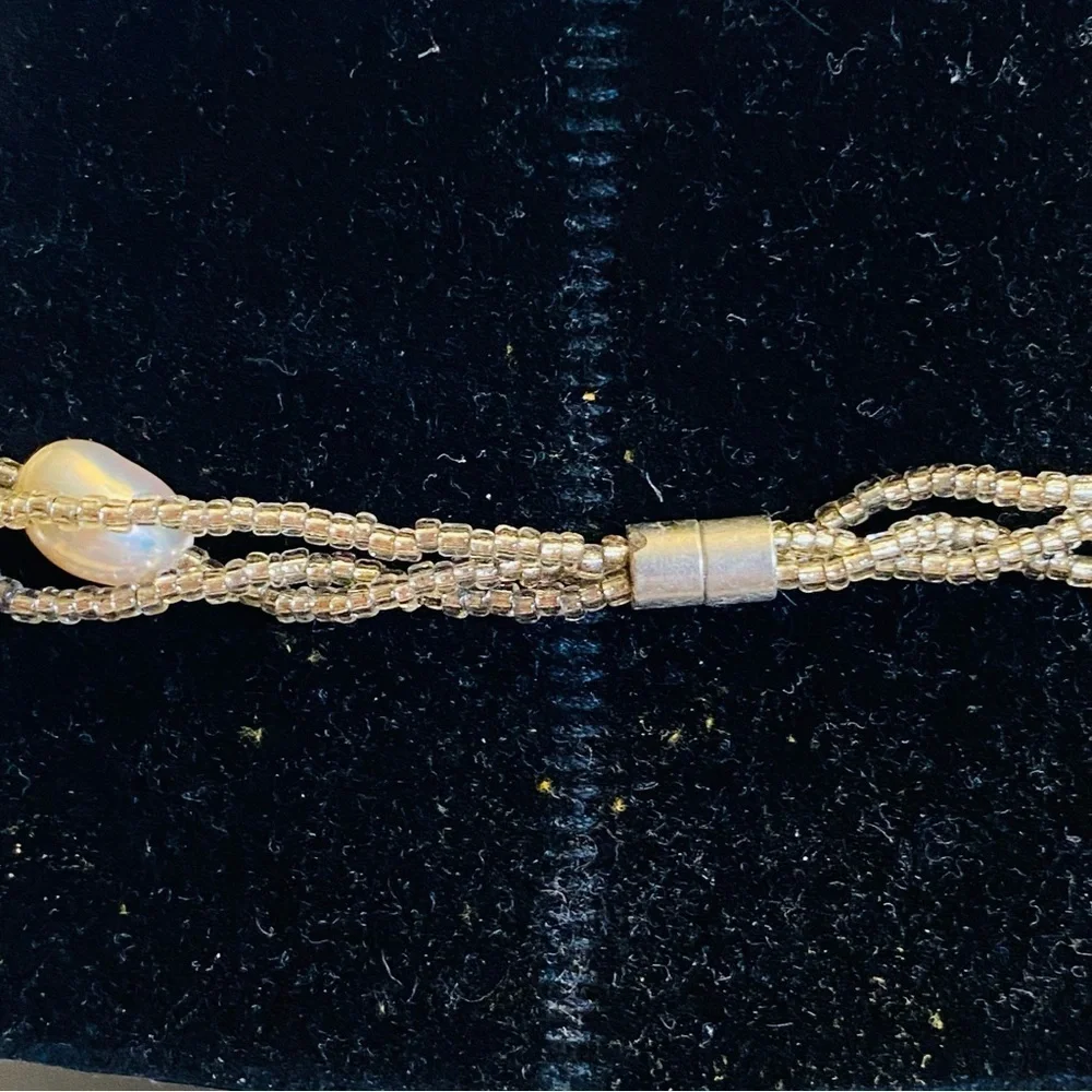 Evergems Pink Multi Strand Pearl Statement Necklace Real Freshwater Pearls - Picture 15 of 15